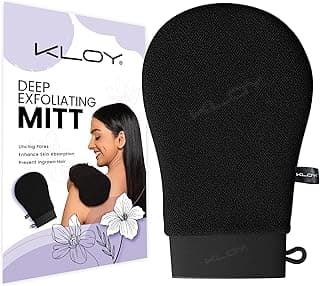 KLOY Bathing Mitt/Glove for Exfoliation, Body Scrubber, Made of Viscose Rayon Fiber